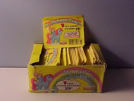 100 unopened packages of 1986 Diamond My Little Pony Stickers!!